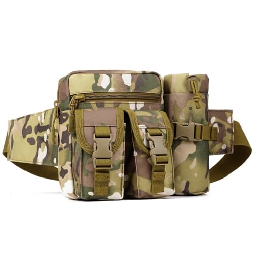 Riñonera táctica militar pequeña bolsa de cinturón para botella de agua