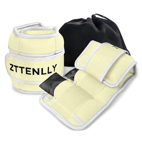 Image of Adjustable Ankle Weights for Women Men and Kids | 1 Pair 5 10 15 18 20 Lbs Leg Wrist Ankle Weight Straps for Yoga, Walking, Running, Aerobics, Gym, Dance, Pilates, Cardio