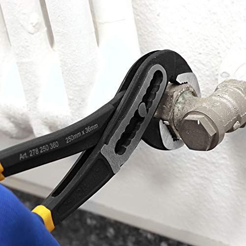 S&R Water Pump Pliers, 250mm Pipe Wrench – CR-V Steel, 55mm Opening Width, Double-Coated Secure Handles 6 S&R Water Pump Pliers, 250mm Pipe Wrench – CR-V Steel, 55mm Opening Width, Double-Coated Secure Handles - Image 6
