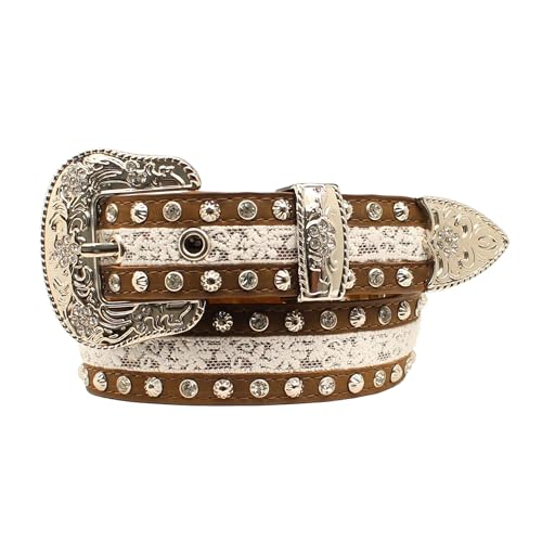1 1/4" Brown Ladies' Fashion Belt3