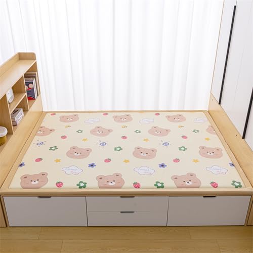 DUOLEH Alfombra antideslizante de tatami, grande, peluda, lavable, mullida y moderna, no desprende pelo, 200 x 300 cm, estilo 1