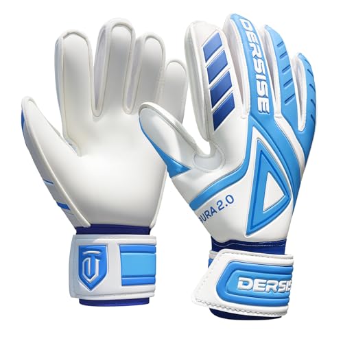 DERSISE Goalkeeper Gloves for Kids Adults