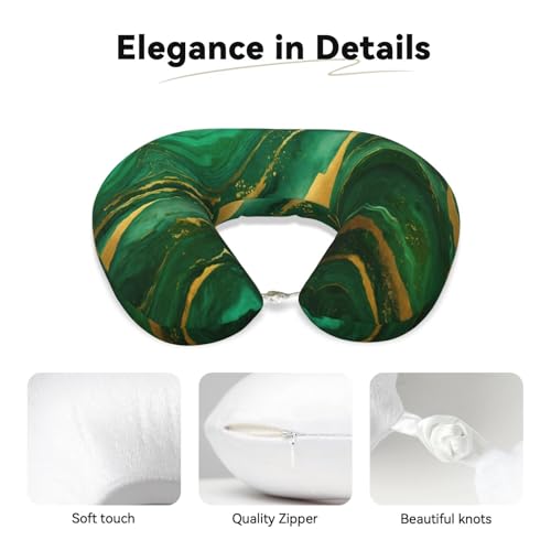 Almohada cervical de espuma viscoelástica negra y oro miniatura 4