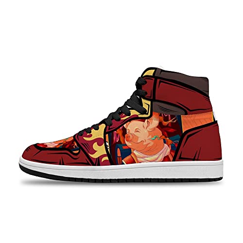 Zodiac Pig Scarpe Uomo Scarpe Donna Moda Cool Animazione Stampa Personalizzata Traspirante Scarpe Da Basket Outdoor Scarpe Da Corsa, Colore, 39 EU