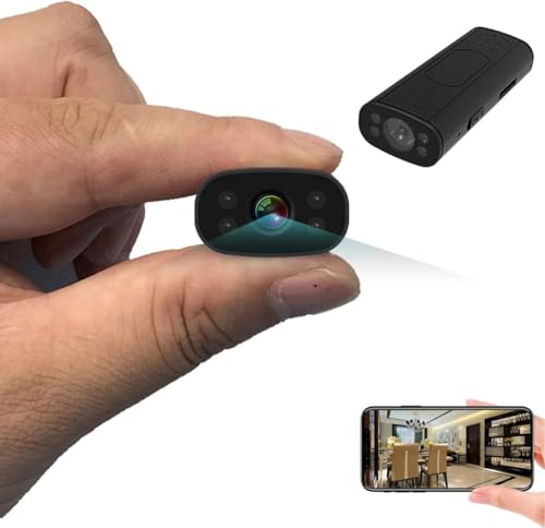 TECHNOVIEW WiFi Camera, 1080p Full HD, 150° View Angle, Night Hd Vision, Motion Detection, Mini Body, Remote Playback, Supports 128G SD Card