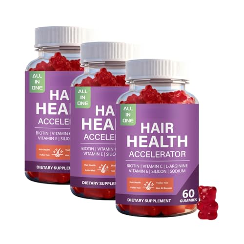 Gummies nutrition capillaire de qualité supérieure pour fortifier les cheveux (Lot de 3 PCS)