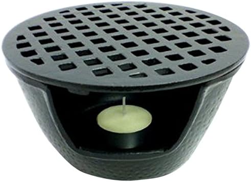 JapanBargain 1988, Cast Iron Teapot Warmer for Tea Pot Kettle Tetsubin, 5.5 inch, Black