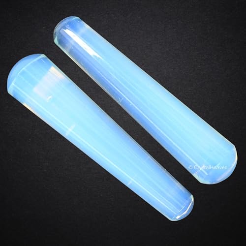 Image of Opalite Crystal Wand - Smooth Crystal Wand for Energy Healing, Chakra Balancing, Meditation and Home Decor - Crystals and Healing Stones for Gift