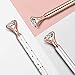 JOANCÉE 3 PCS Diamond Pen With Big Crystal Bling Metal Ballpoint Pen, Office Supplies And School, Rose Gold/White Rose Polka Dot/Silver, Includes 3 Pen Refills