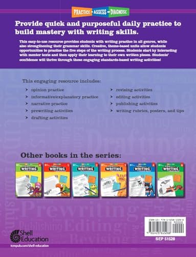 Shell Education SEP51528 180 Days Of Writing For Fifth Grade - An Easy-To-Use Fifth Grade Writing Workbook To Practice And Improve Writing Skills thumb #1