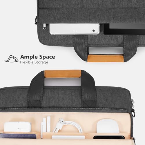 NIDOO Laptop Shoulder Bag 14 inch Sleeve Case Compatible with 14" Lenovo ThinkPad E14 T14 / IdeaPad Flex 5/15" MacBook Air M2 M3 / Microsoft/HP EliteBook 840 Computer Messenger Bag Briefcase4