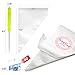 Weetiee Tipless Piping Bags - 100pcs 12-Inch Disposable Piping Pastry Bag for Royal Icing/Cookies Decorating - Best Frosting Icing Bags Cookie/Cake Decorating Tools - Bonus 2 Clips &1 Scriber Needle