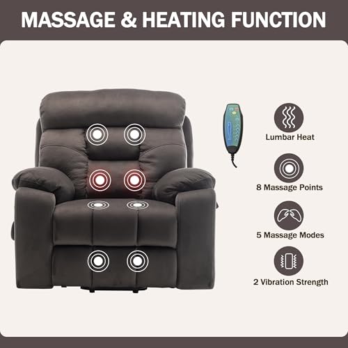 Sillón eléctrico levanta personas con masaje y calor miniatura 4