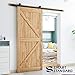 SMARTSTANDARD 6.6 Feet Top Mount Sturdy Sliding Barn Door Hardware Kit - Smoothly and Quietly - Simple and Easy to Install - includes Step-by-Step Instruction - Fit 36