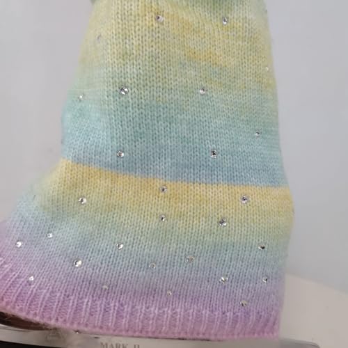 LIUHUO Eiskunstlauf-Stulpen für Erwachsene und Kinder, Rosa-1, Dimensioni singole