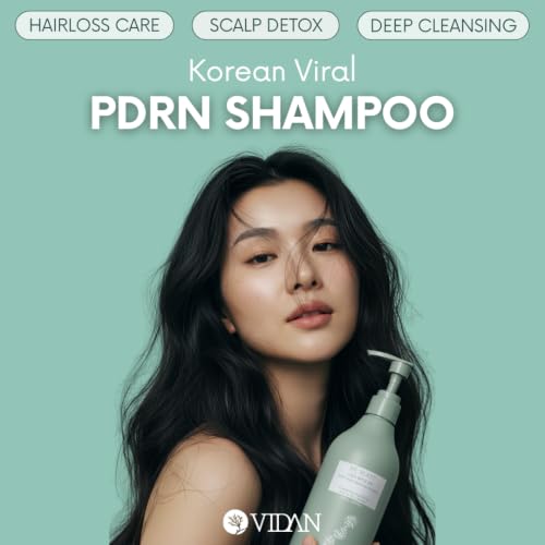 Image of VIDAN RE:ROOT PDRN Scalp Balancing Shampoo, Korean Volumizing Shampoo for Thinning Hair, Sulfate-Free & Vegan with Peptides, Cooling Menthol for Dry, Sensitive Scalp (10.14 Fl Oz)