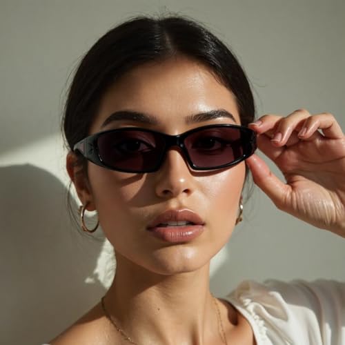 Futuristic Sunglasses Casual Wear Modern Shield Frame UV Protection