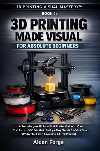 3D Printing Made Visual for Absolute Beginners: A Zero-Jargon, Picture-First Starter Guide to Your First Successful Prints, Basic Settings, Easy Fixes ... 1). (3D Printing Visual Mastery™ Series)