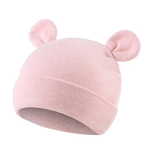 Image of JANGANNSA Cotton Newborn Baby Girls Hat Spring Newborn Boys Hat Cute Rabbit Infant Beanie
