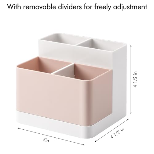 Image of Poeland Desktop Storage Organizer Pencil Card Holder Box, Holders for Desk Accessories, Container for Desk, Office Supplies, Vanity Table