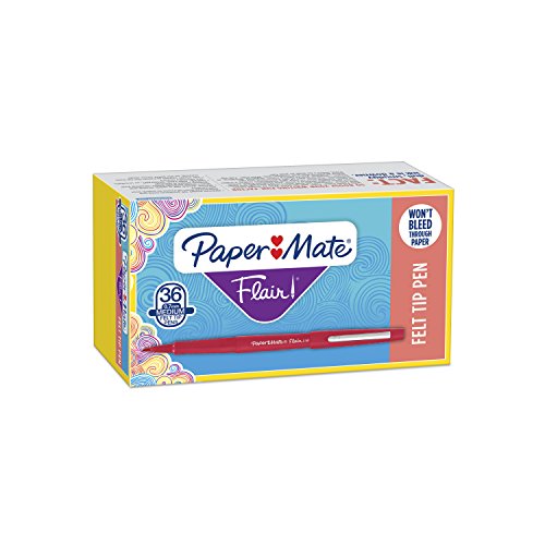 Stylos feutre Paper Mate Flair pointe 0.7mm ecriture couleur dessin bullet journal lot 24