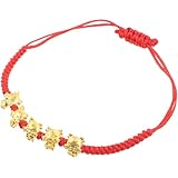 CLISPEED Pulsera Mujer Protección Dragón Trenzada Cuerda Suave Cómoda Diseño Duradero Regalo Estilo Diario