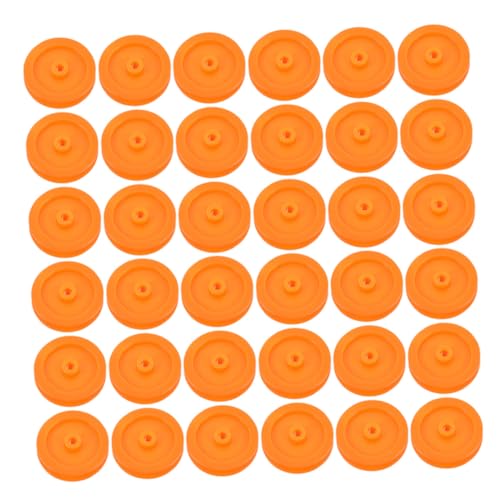 CHILDWEET 50pcs Moving Pulley Wheel Plastic Pulley System for Diy Models High Durability Gear Replacement