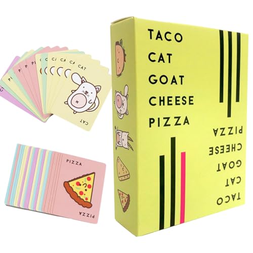 CDLIZW Juego de Cartas de Juegos De Mesa,Juego de Mesa y de Cartas,Card Game Juego Familiar para 2 a 8 Jugadores,Juego de Cartas rápido para familias y niños a Partir para Viajes