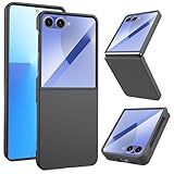 Film de protection d'écran avant : coque de protection pour Samsung Z Flip 7 avec nouvelle mise à niveau de la protection d'écran arrière, HD, transparent, hydrophobe, agréable au toucher, profitez de l'expérience sensible de l'écran du téléphone et offre une excellente protection pour l'écran externe de votre téléphone. Protégez votre coque Z Flip 7 contre les chutes accidentelles, les chocs et les rayures.