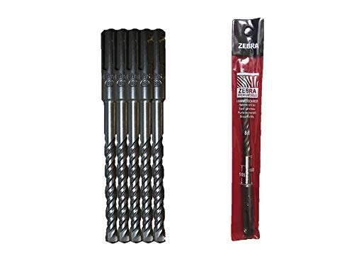 Zebra Premium Tools Z-8160 SDS Plus 8 * 160MM Hammer Drill Bits | Concrete Drilling Bits | Rotary Hammer Bits (10) (B095H6DB42) Amazon Price History, Amazon Price Tracker
