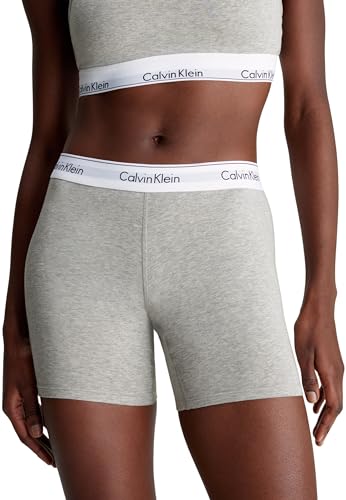 Calvin Klein Women's Boxer Brief 000QF7625E Boy Shorts, Grey (Grey Heather), XS