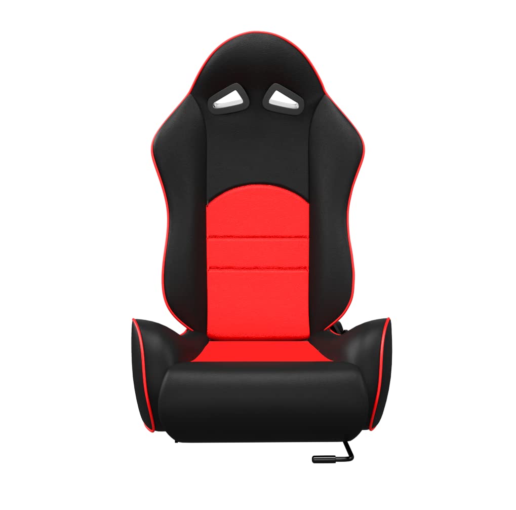 ASE GAMING Turbo Series Ergonomic Racing Seat with Adjustable Sliders for Race Simulator Cockpit Wheel Stand,Gaming Chair,Sim Video Game Chairs,180 Degree Reclining 3 Years Warranty (Red)