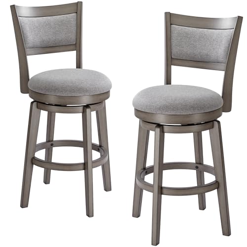 PrimeZone Swivel Bar Stools Set of 2