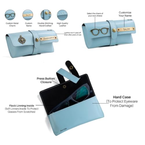 Image of AICA Personalized Name & Charm Sunglass Cover Giftset for Women