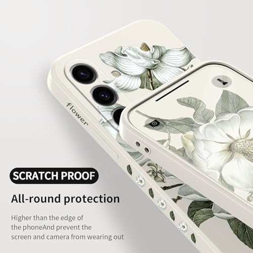 Coque Samsung S24 FE en silicone blanc avec doublure microfibre - 7