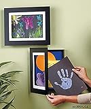Easy Change 9x12 Artwork Frame w/Storage Black Holds 50 Pcs Kid Hanging Art