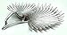 HomeRoots Silver Stainless Steel Contemporary Double Leaf Design Serving Tray