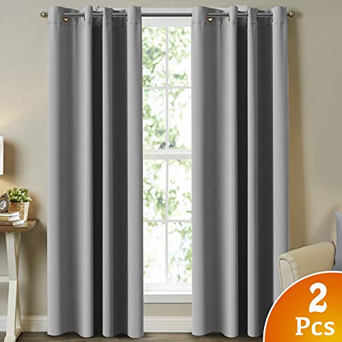 Room Darkening Winow Treatment Thermal Insulated Blackout Curtains Extra Long Grommet Curtains/Drapes