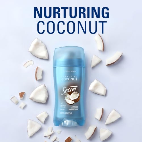 Secret Fresh Antiperspirant Deodorant for Women, 72hr Breathable Sweat & Odor Protection, Instant Freshness & Gentle, PH Balancing Mineral, Invisible Solid, Nurturing Coconut Scent, 2.6 oz (Pack of 3) - image 8