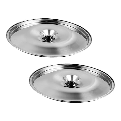 HAKIDZEL 2 peças Tampa de copo de sabor de aço inoxidável tampa de panela profunda tampas de recipie