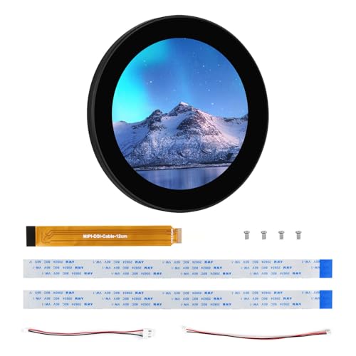 Image of KLAYERS 3.4inch DSI Round Capacitive Touch Display,Comaptible with Raspberry Pi