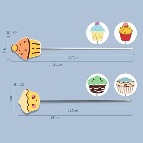 Cake Tester, 6 Pcs Stainless Steel Cake Tester Needle Reusable, 2 Sizes 7 In/6.5 In, For Home Bakery Muffin Bread Skewer Cake Testing Stick, 6 Styles #TOP1