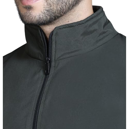 Image of TFA Mens Windcheater Jacket |Zip Closure| Sports Wear| Water Resistant |Rainy Season | Reflector