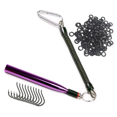 Reaction Tackle Wacky Rigging Bass Fishing – Wacky & Neko Style Tool (Random Tool +125+Hooks)