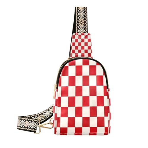 Plaid damier rouge white checkerboard tendance couverture de pique-nique portable