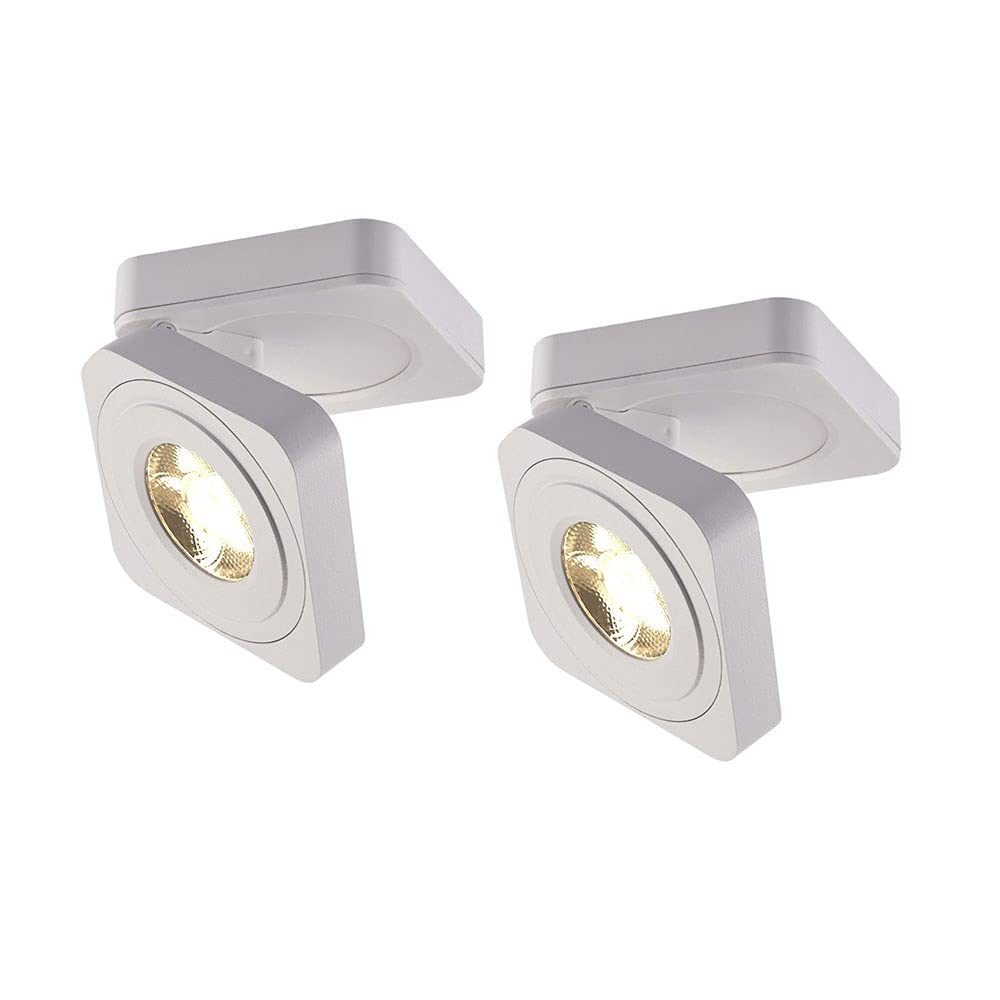 Spot de plafond réglable en aluminium finition blanche haut de gamme