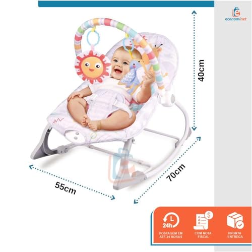 Cadeira de Descanso e Balanco Happy Sun Cinto 5 Pontos Até 18kg - Baby Style