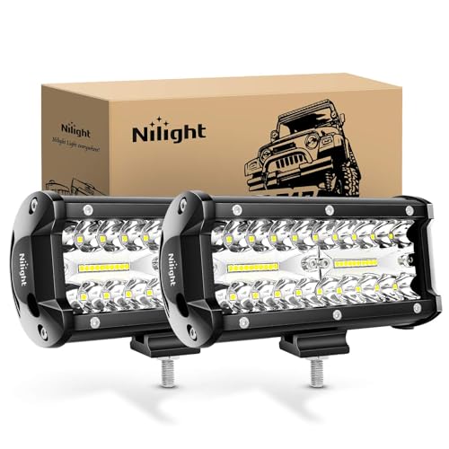 Nilight LEDƓ [NCg 12v-24v  IP67h fbLCg 120W 10800LM/1 DpCg @ ^gbN  yg Dp p h ho hk tR ȃGlM[ eƎԂɑΉ O
