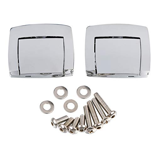 SLMOTO Chrome Tour Pack Pack Latch, Bags fits for 1980-2013 Harley DAVIDSON Touring Electra Glide Street Electra Road Glide Ultra Classic FLHTCU FLHTC