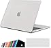 Produktbild iNeseon MacBook Air 13-Zoll Hülle Case 2020 2019 2018 A2337(M1)/ A2179/ A1932, Plastik Case Schutzhülle + Tastaturschutz für MacBook Air 13 mit Touch ID, Frost Klar